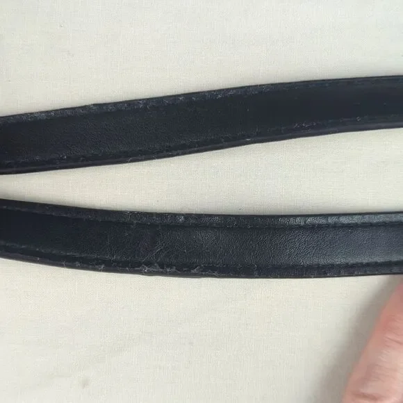 Victoria's Secret Blue & Black Denim & PU Lightweight Tote Bag - Picture 11 of 12